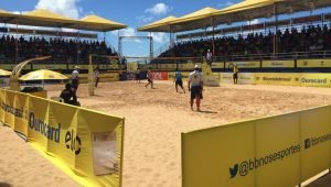 O Challenger será o quarto evento na arena montada na praia de Tambaú, depois do SuperPraia e das etapas do Brasileiro Sub-19 e do Brasileiro Sub-23 (Foto: Lucas Barros / GloboEsporte.com/pb)
